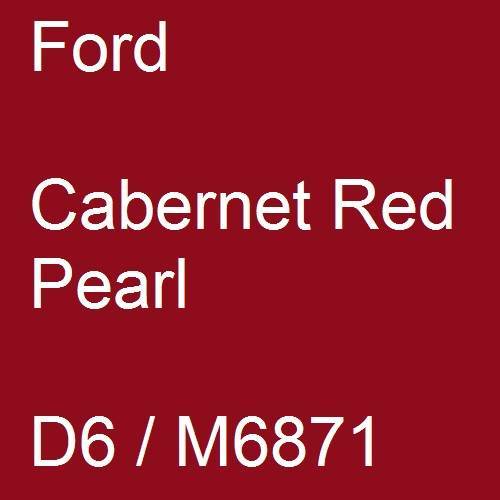 Ford, Cabernet Red Pearl, D6 / M6871.